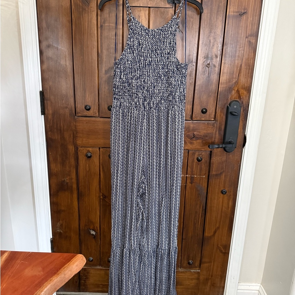 Buckle Blue and White jumpsuit